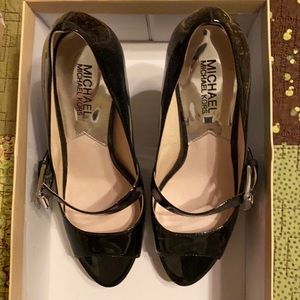 Michel Kors buckle strap pumps
